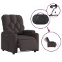 Sillón reclinable eléctrico tela marrón oscuro de , Sillones - Ref: Foro24-3204691, Precio: 251,62 €, Descuento: %