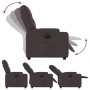 Sillón reclinable eléctrico tela marrón oscuro de , Sillones - Ref: Foro24-3204691, Precio: 251,62 €, Descuento: %