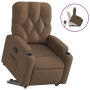 Sillón reclinable elevable de tela marrón de , Sillones - Ref: Foro24-3204714, Precio: 271,91 €, Descuento: %