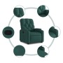 Sillón reclinable elevable tela verde oscuro de , Sillones - Ref: Foro24-3204716, Precio: 271,91 €, Descuento: %