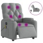 Light gray electric massage recliner chair by , Armchairs - Ref: Foro24-3204698, Price: 274,90 €, Discount: %