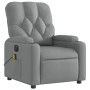 Sillón reclinable de masaje eléctrico tela gris claro de , Sillones - Ref: Foro24-3204698, Precio: 273,99 €, Descuento: %