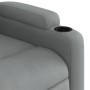 Sillón reclinable de masaje eléctrico tela gris claro de , Sillones - Ref: Foro24-3204698, Precio: 286,50 €, Descuento: %