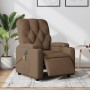 Electric massage recliner brown fabric by , Armchairs - Ref: Foro24-3204702, Price: 264,72 €, Discount: %