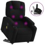 Reclining massage chair with lift in black fabric by , Armchairs - Ref: Foro24-3204382, Price: 290,99 €, Discount: %