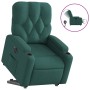 Sillón eléctrico reclinable elevable de tela verde oscuro de , Sillones - Ref: Foro24-3204740, Precio: 312,40 €, Descuento: %