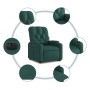 Sillón eléctrico reclinable elevable de tela verde oscuro de , Sillones - Ref: Foro24-3204740, Precio: 312,40 €, Descuento: %