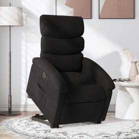 Sillón eléctrico reclinable elevable de tela negro de , Sillones - Ref: Foro24-3204004, Precio: 308,56 €, Descuento: %