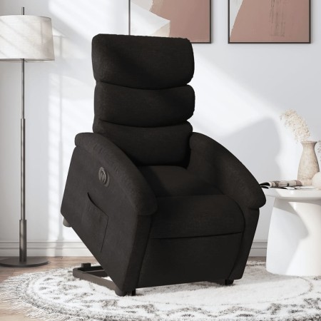 Electric reclining and lift fabric armchair in black. by , Armchairs - Ref: Foro24-3204004, Price: 307,86 €, Discount: %