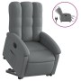 Sillón eléctrico reclinable elevable de tela gris oscuro de , Sillones - Ref: Foro24-3204117, Precio: 310,37 €, Descuento: %