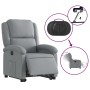 Sillón eléctrico reclinable elevable de tela gris claro de , Sillones - Ref: Foro24-3204188, Precio: 307,74 €, Descuento: %