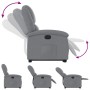 Sillón eléctrico reclinable elevable de tela gris claro de , Sillones - Ref: Foro24-3204188, Precio: 315,01 €, Descuento: %