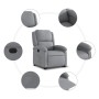 Sillón eléctrico reclinable elevable de tela gris claro de , Sillones - Ref: Foro24-3204188, Precio: 307,74 €, Descuento: %