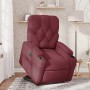 Sillón eléctrico reclinable elevable de tela rojo tinto de , Sillones - Ref: Foro24-3204737, Precio: 312,40 €, Descuento: %