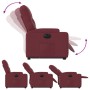 Sillón eléctrico reclinable elevable de tela rojo tinto de , Sillones - Ref: Foro24-3204737, Precio: 312,40 €, Descuento: %