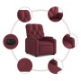 Sillón eléctrico reclinable elevable de tela rojo tinto de , Sillones - Ref: Foro24-3204737, Precio: 312,40 €, Descuento: %