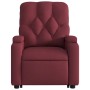 Sillón eléctrico reclinable elevable de tela rojo tinto de , Sillones - Ref: Foro24-3204737, Precio: 312,40 €, Descuento: %