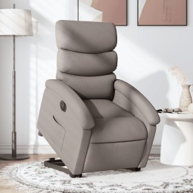 Sillón eléctrico reclinable elevable de tela gris taupe de , Sillones - Ref: Foro24-3204010, Precio: 308,09 €, Descuento: %