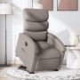 Sillón eléctrico reclinable elevable de tela gris taupe de , Sillones - Ref: Foro24-3204010, Precio: 309,07 €, Descuento: %