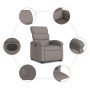 Taupe gray fabric electric liftable recliner chair by , Armchairs - Ref: Foro24-3204010, Price: 308,09 €, Discount: %