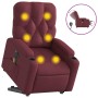 Electric lift massage chair in burgundy fabric by , Armchairs - Ref: Foro24-3204749, Price: 340,32 €, Discount: %