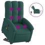 Electric reclining and lift massage armchair in dark green fabric. by , Armchairs - Ref: Foro24-3204134, Price: 330,61 €, Dis...