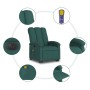 Sillón masaje eléctrico reclinable elevable tela verde oscuro de , Sillones - Ref: Foro24-3204134, Precio: 330,61 €, Descuent...