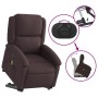 Sillón masaje eléctrico reclinable elevable tela marrón oscuro de , Sillones - Ref: Foro24-3204205, Precio: 329,95 €, Descuen...