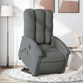 Sillón de masaje eléctrico reclinable elevable tela gris oscuro de , Sillones - Ref: Foro24-3204129, Precio: 328,32 €, Descue...