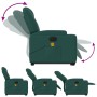 Sillón masaje eléctrico reclinable elevable tela verde oscuro de , Sillones - Ref: Foro24-3204410, Precio: 333,73 €, Descuent...