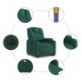 Sillón masaje eléctrico reclinable elevable tela verde oscuro de , Sillones - Ref: Foro24-3204410, Precio: 333,73 €, Descuent...