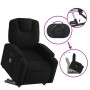 Sillón de masaje eléctrico reclinable elevable tela negro de , Sillones - Ref: Foro24-3204406, Precio: 333,73 €, Descuento: %