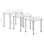 Stackable tables 3 units transparent tempered glass by vidaXL, Side tables - Ref: Foro24-249528, Price: 47,65 €, Discount: %