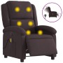 Dark Brown Fabric Electric Massage Recliner by , Armchairs - Ref: Foro24-3204157, Price: 262,85 €, Discount: %