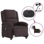 Sillón reclinable de masaje eléctrico tela marrón oscuro de , Sillones - Ref: Foro24-3204157, Precio: 270,75 €, Descuento: %