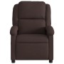 Sillón reclinable de masaje eléctrico tela marrón oscuro de , Sillones - Ref: Foro24-3204157, Precio: 270,75 €, Descuento: %