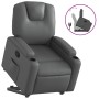 Sillón reclinable elevable cuero artificial gris de , Sillones - Ref: Foro24-3204433, Precio: 289,80 €, Descuento: %