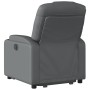 Sillón reclinable elevable cuero artificial gris de , Sillones - Ref: Foro24-3204433, Precio: 289,80 €, Descuento: %