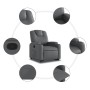 Sillón reclinable elevable cuero artificial gris de , Sillones - Ref: Foro24-3204433, Precio: 289,80 €, Descuento: %