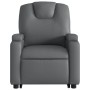 Sillón reclinable elevable cuero artificial gris de , Sillones - Ref: Foro24-3204433, Precio: 289,80 €, Descuento: %