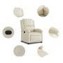 Cream Faux Leather Power Recliner by , Armchairs - Ref: Foro24-3204213, Price: 267,99 €, Discount: %