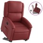 Sillón reclinable elevable cuero artificial rojo tinto de , Sillones - Ref: Foro24-3204230, Precio: 331,26 €, Descuento: %