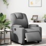 Sillón reclinable eléctrico de cuero sintético gris de , Sillones - Ref: Foro24-3204419, Precio: 271,04 €, Descuento: %