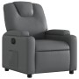 Sillón reclinable eléctrico de cuero sintético gris de , Sillones - Ref: Foro24-3204419, Precio: 271,04 €, Descuento: %