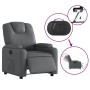 Sillón reclinable eléctrico de cuero sintético gris de , Sillones - Ref: Foro24-3204419, Precio: 271,04 €, Descuento: %