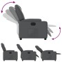 Sillón reclinable eléctrico de cuero sintético gris de , Sillones - Ref: Foro24-3204419, Precio: 271,04 €, Descuento: %