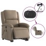 Reclining electric massage armchair in synthetic cappuccino leather by , Armchairs - Ref: Foro24-3204253, Price: 324,99 €, Di...