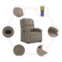 Reclining electric massage armchair in synthetic cappuccino leather by , Armchairs - Ref: Foro24-3204253, Price: 324,99 €, Di...