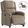 Sillón reclinable eléctrico de cuero sintético color capuchino de , Sillones - Ref: Foro24-3204218, Precio: 303,99 €, Descuen...