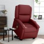 Electric lift massage armchair in artificial red wine leather by , Armchairs - Ref: Foro24-3204251, Price: 318,57 €, Discount: %